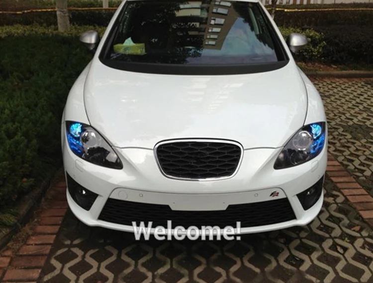 2X безотказный мощный светодиодный фонарь дневного света для Seat LEON, Alhambra, LEON Cupra Светодиодный дневной ходовой противотуманный фонарь