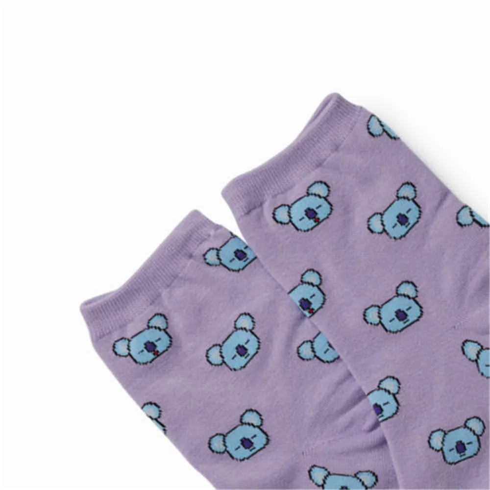 7 шт. новые Kpop BTS Bangtan мальчики BT21 TATA COOKY CHIMMY same милые теплые хлопковые тапочки с