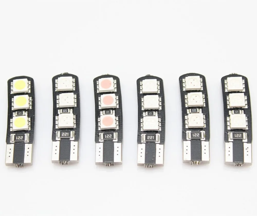 5050SMD без ошибок двойной Canbus T10 W5W 194 168 921 2825 192 555 светодиодный светильник лампы для
