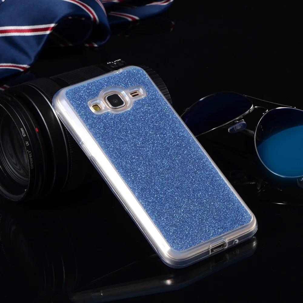 Shiny Sequin Silicone Glitter Cases For Samsung Galaxy J1/J5/J7 2016 J120F J510F J710X Soft TPU Covers Colorful Foil Phone Bags |