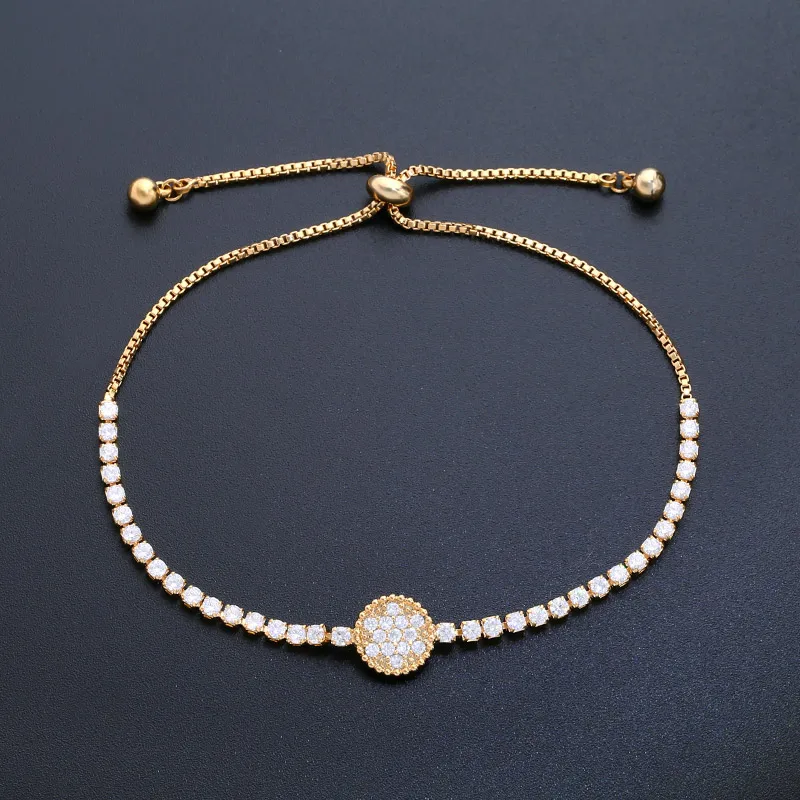 Женский браслет с подвесками из фианита кристаллами|silver crystal bracelet|charm braceletcrystal