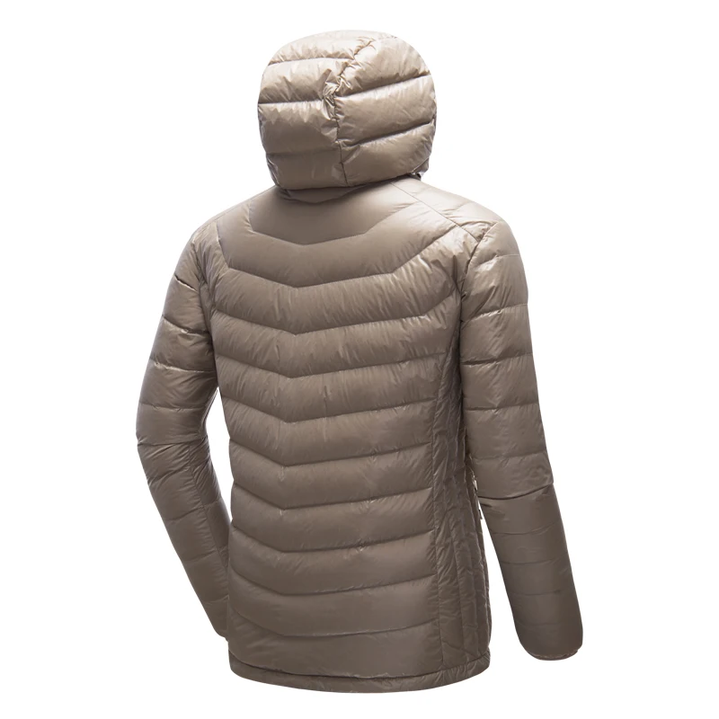 Мужская зимняя куртка на белом утином пуху Tectop 90% водонепроницаемая