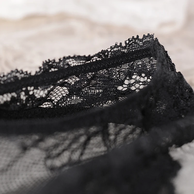 Женское нижнее белье прозрачные кружевные трусы розового цвета|transparent panties|brand