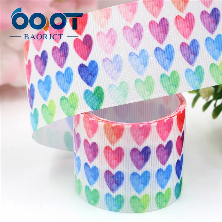 I-19116-340 OOOT BAORJCT I-19116-338, 38 мм 10 ярдов любовь сердце мультфильм ленты термотрансферный Печатный grosgrain, рукоделие Подарочная упаковка МАТЕРИАЛЫ - Цвет: I-19116-340