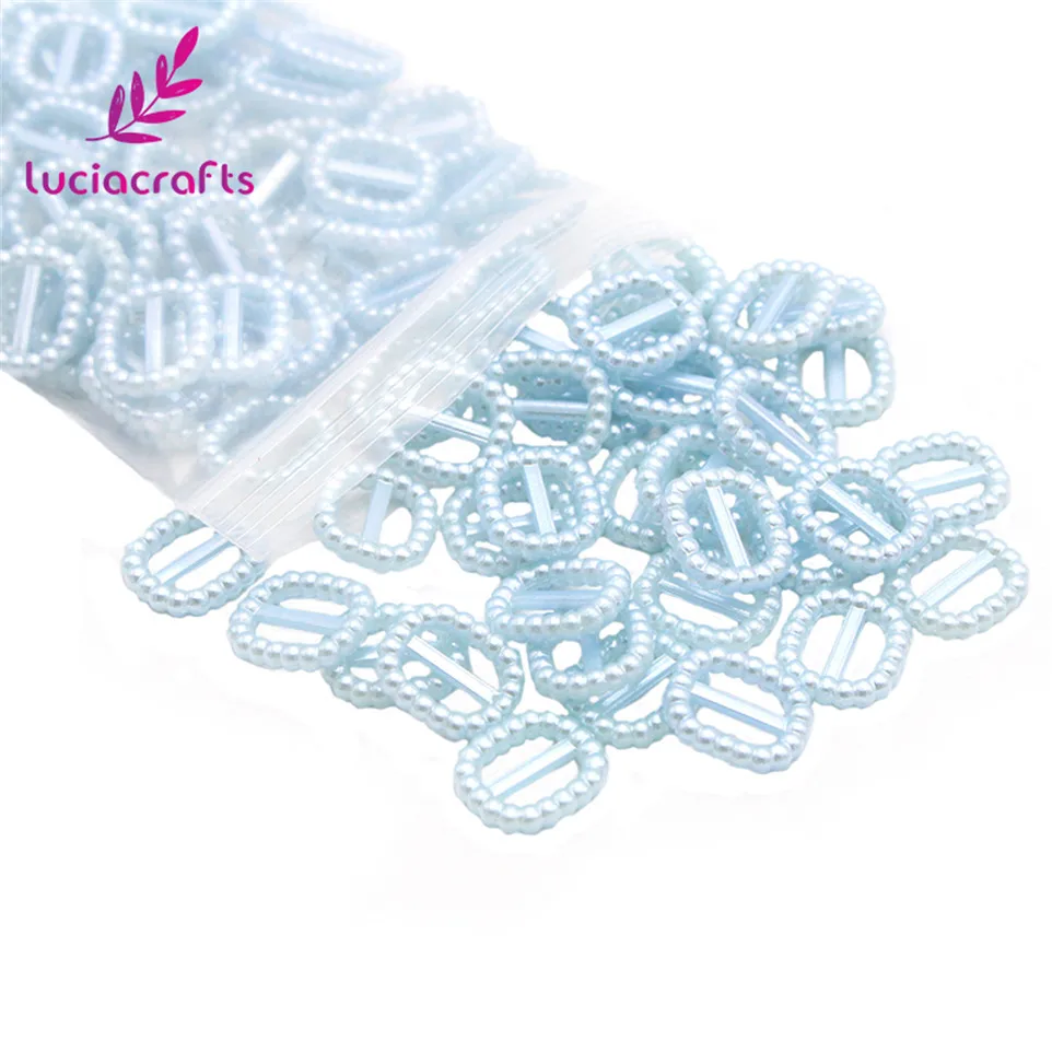 Lucia crafts 24 шт/100 шт 12,5*10,5 мм акриловые бусины имитация жемчуга Пряжка для шитья одежды бант DIY украшения аксессуары F0303
