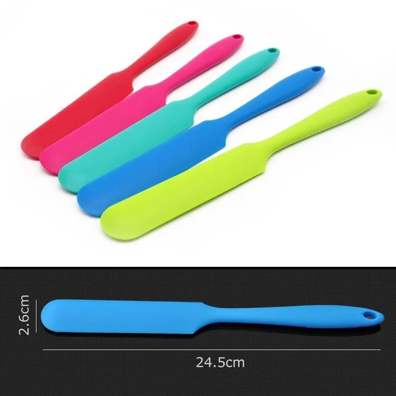1 шт. выпечки скребок Миксер для крема торта силикона однотонные гладкие фрезы