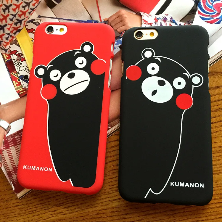 Аниме милый медведь kumamoto корейский чехол для телефона iPhone 5 5S SE 6 S Puls 7 8