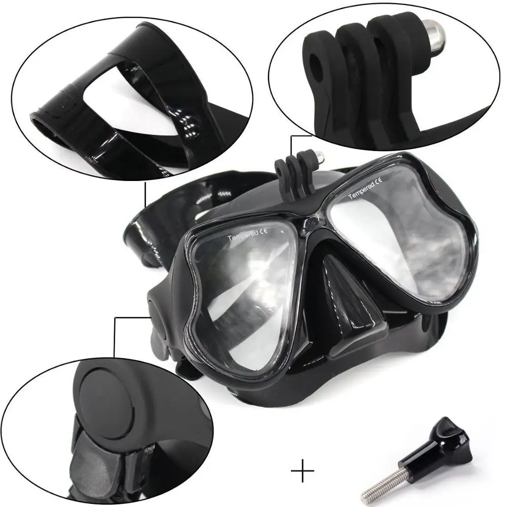 Профессиональная маска для подводной съемки дайвинга плавательные очки