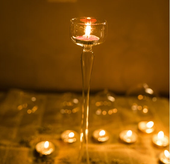 1 шт. горячая Распродажа сделанный вручную стеклянный подсвечник в европейском