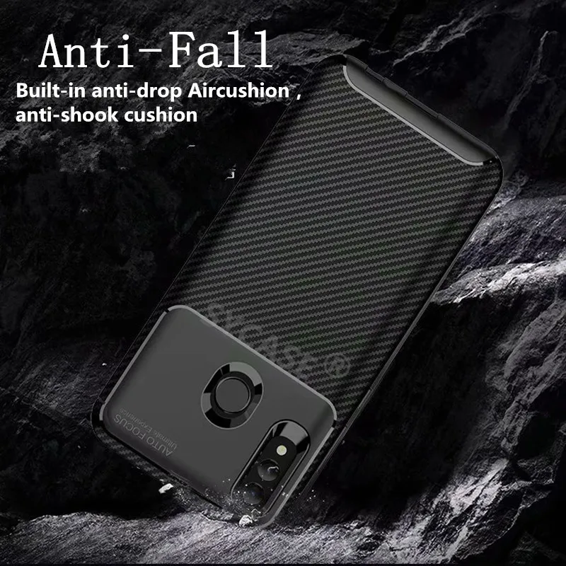 SYCASE Carbon fiber Business phone case For Huawei honor 8X MAX 9 Note 10 Lite Play 7X 8C magic2 Case Frosted feeling back cover |