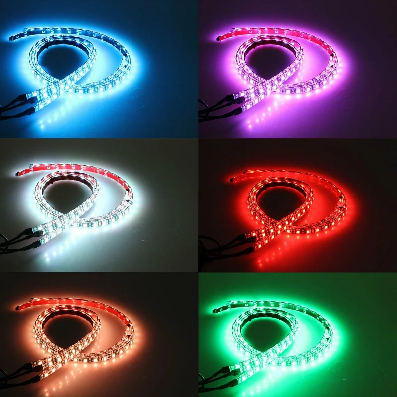 Светодиодная лента RGB для подсветки автомобиля неоновый комплект нижнего белья с