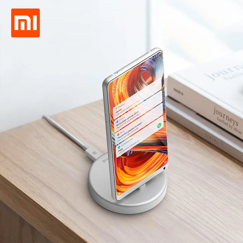 Беспроводное зарядное устройство Xiaomi Panki type-c с подставкой для телефона, быстрая Беспроводная зарядная подставка 18 Вт для samsung S9/S9+ S8 Note 9 9+ кабель 1,2 м