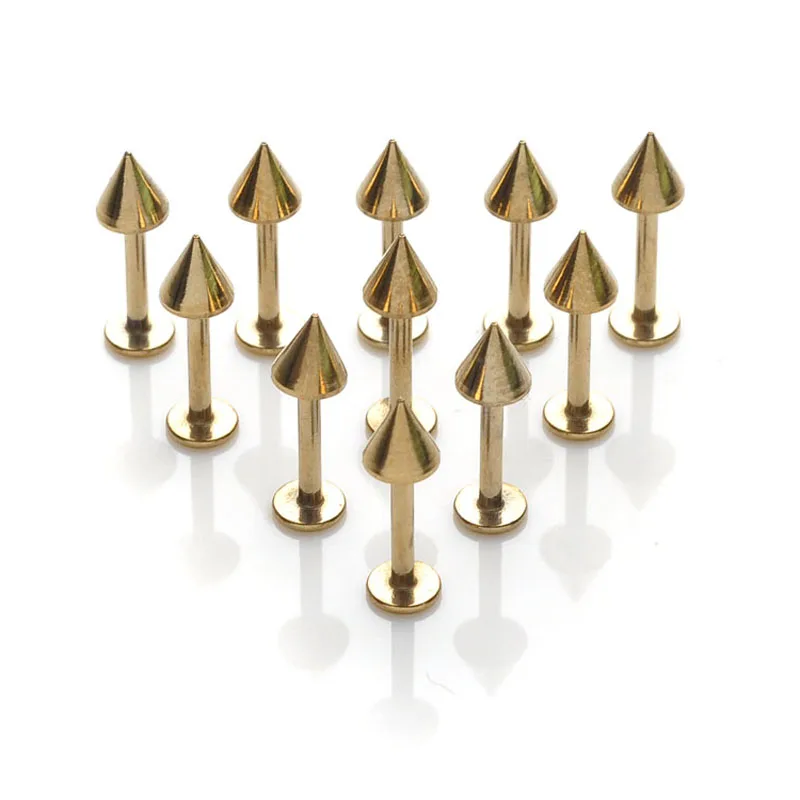 Комплект из 2 предметов золотистого цвета Цвет хирургическая нержавеющая сталь