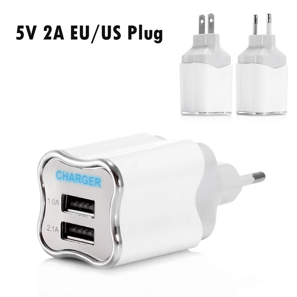 CARPRIE EU/US штепсельная вилка AC зарядное устройство 5 В 2A двойной USB порт настенный