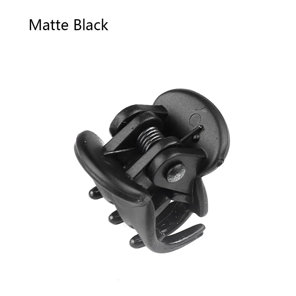 matte black Новинка, модные женские заколки для волос, акриловые шпильки для волос, одноцветные женские заколки для волос, крабы, Когти для волос, женские аксессуары для макияжа и мытья волос - Цвет: matte black