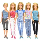 5 шт.лот модная красивая повседневная одежда смешанный стиль кукольная одежда набор аксессуаров принадлежности оборудование для 12-дюймовой куклы игрушка для девочки