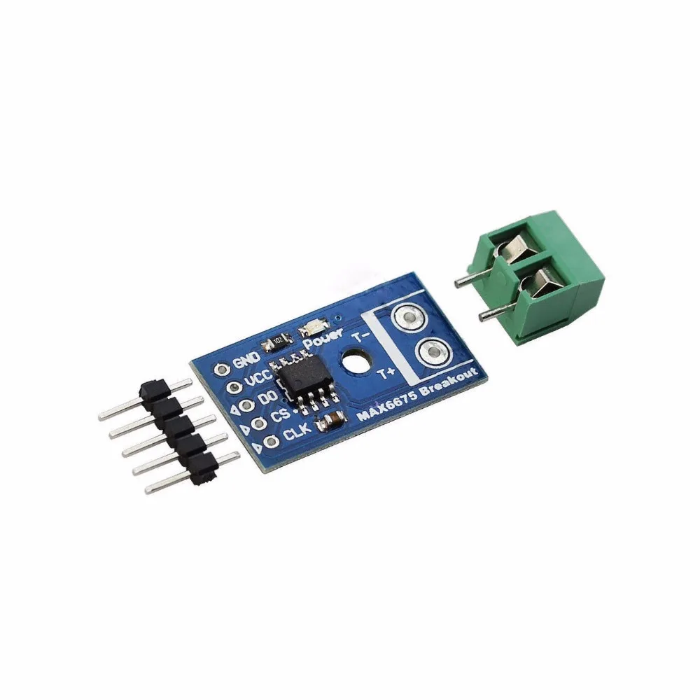 

Модуль датчика температуры термопары MAX6675, Тип K, интерфейс SPI для Arduino