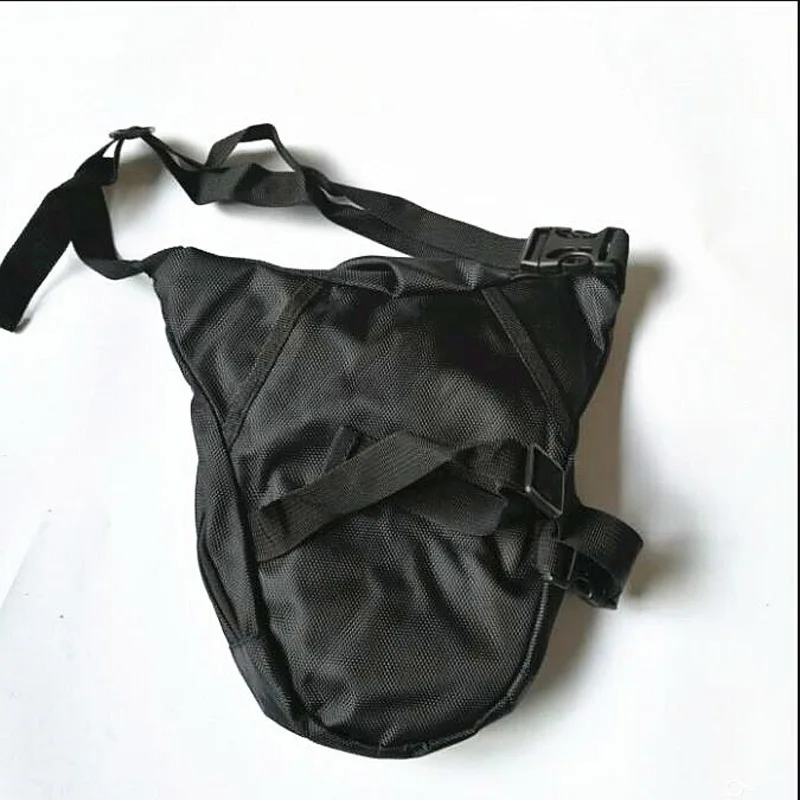 Нейлоновая многофункциональная сумка fannypack для мужчин черная поясная мотоцикла