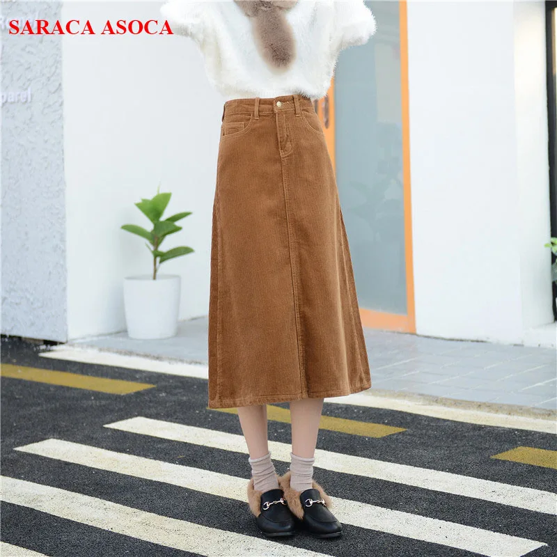 Осенне зимняя повседневная трапециевидная юбка для девочек подходящая ко всему