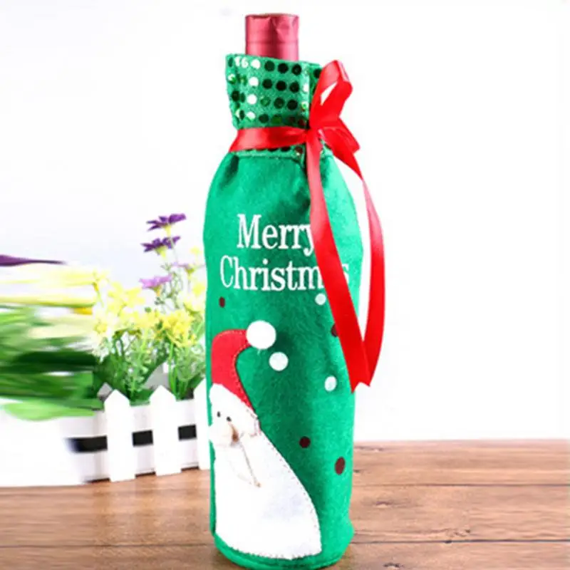 2018 Новое поступление рождественские украшения для дома красное вино бутылки