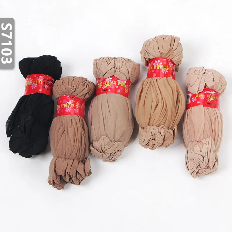 

Women Summer Socks Nylon Socks & Hosiery Thin Silk Solid Color Soft Non Slip Wicking Slip-resistant Spring Autumn Sock
