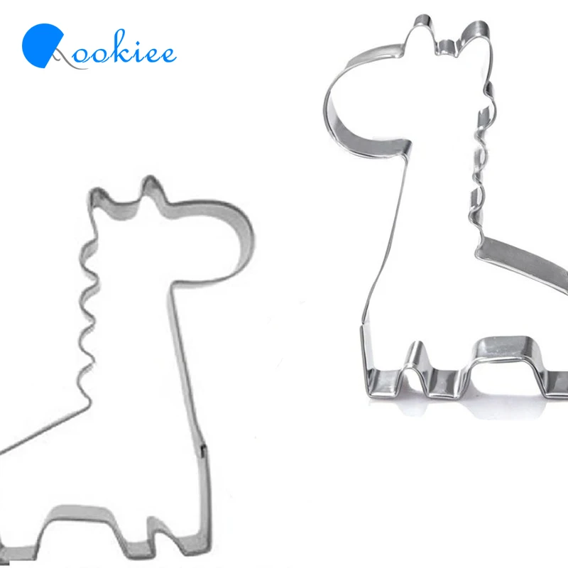 Qookiee 2 шт./компл. Нержавеющая сталь печенья Жираф Форма печенье Mold выпечки