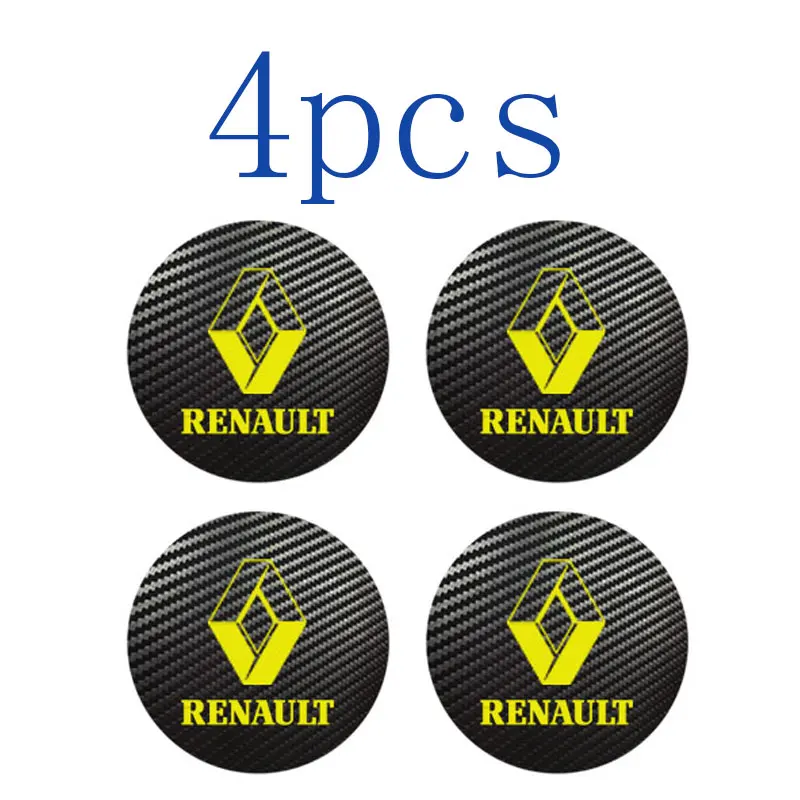 4 шт. 40 мм 50 56 60 65 70 для RENAULT спортивный значок логотип углеродные колпачки сплав