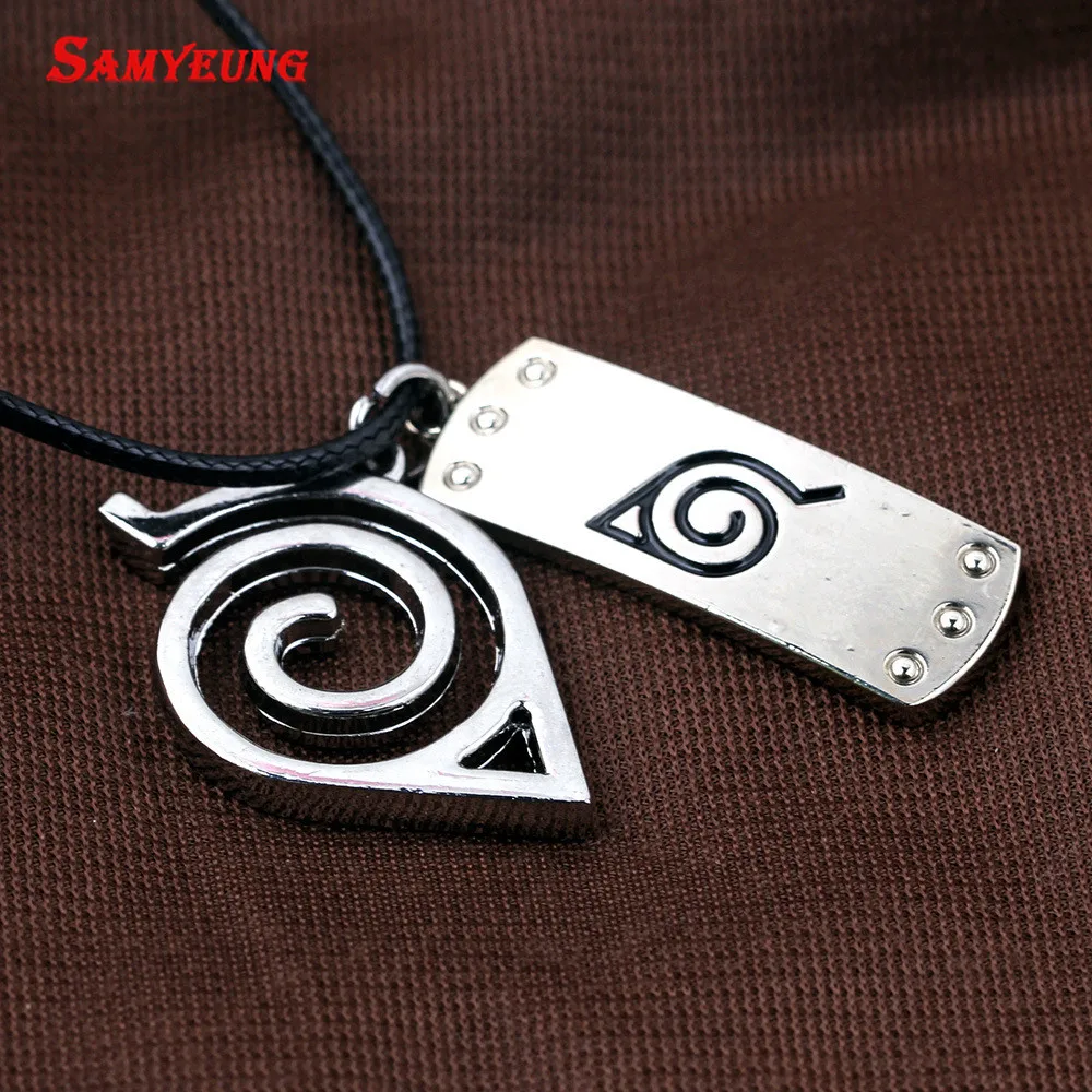Samyeung Аниме Наруто кожа цепи Цепочки и ожерелья Homme Косплэй Какаши мужской Neckless