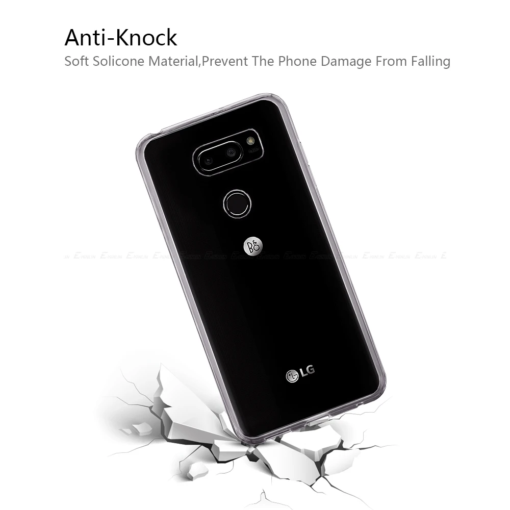 Ультратонкий Прозрачный мягкий чехол из ТПУ для LG G8X G8S G7 G6 G5 V60 V50 V50S V40 V35 V30 V30S Plus ThinQ