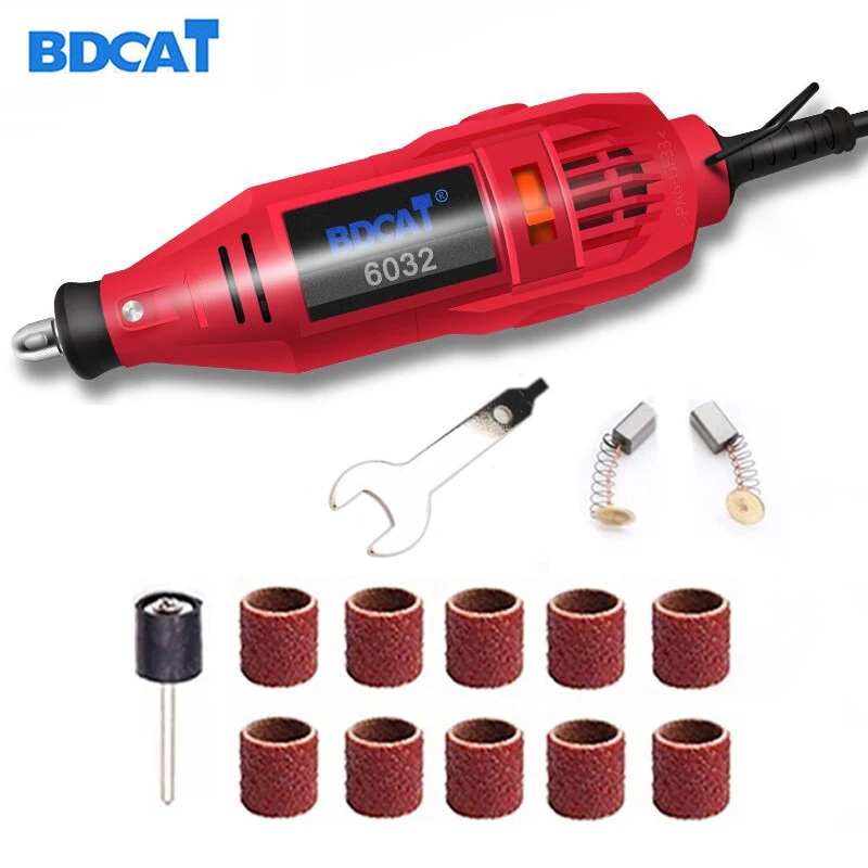 

BDCAT 180W Mini Drill Engraving Pen Electric Rotary Tool Variable Speed Grinding Polishing Machine with Dremel Tool Accessories