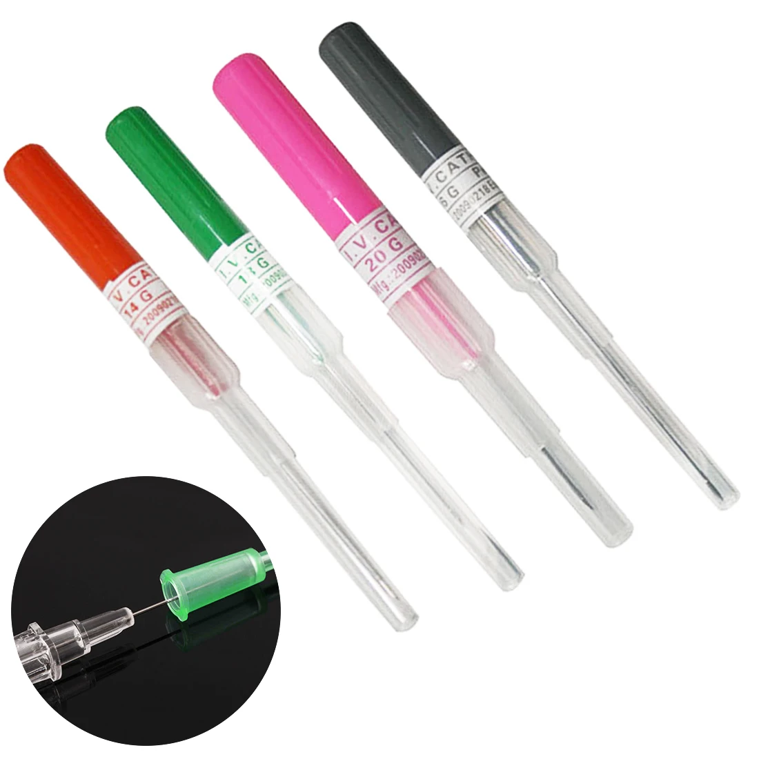 Цветная игла стальная труба прокалывающая хирургическая дезинфекция тела