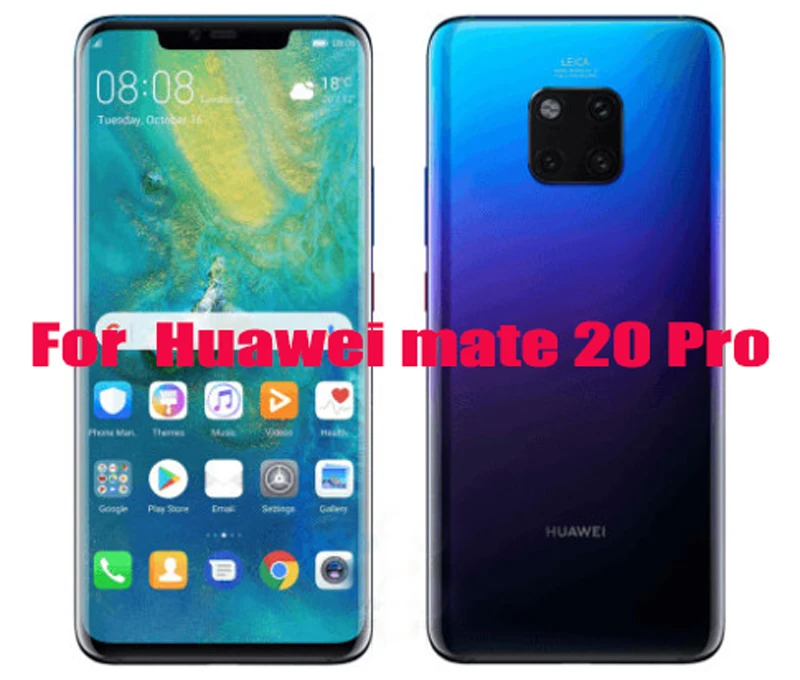 2 шт. полное покрытие экрана протектор для Huawei mate 20 pro УФ Жидкий Клей закаленное
