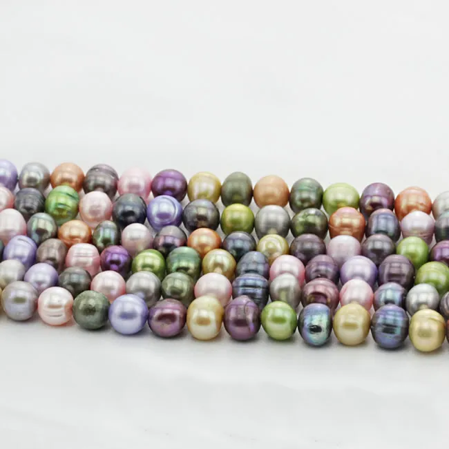 

Potato Cultured Freshwater Pearl Beads,Supplies For Jewelry, multi-colored, 8-9mm, Hole:Approx 0.8mm, Approx 15 Inch Strand