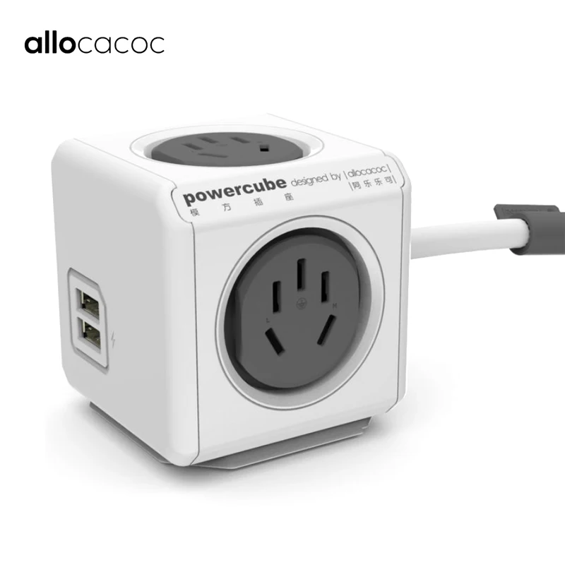 Allocacoc оригинальный умный дом электронный разъем power cube блок питания розетка