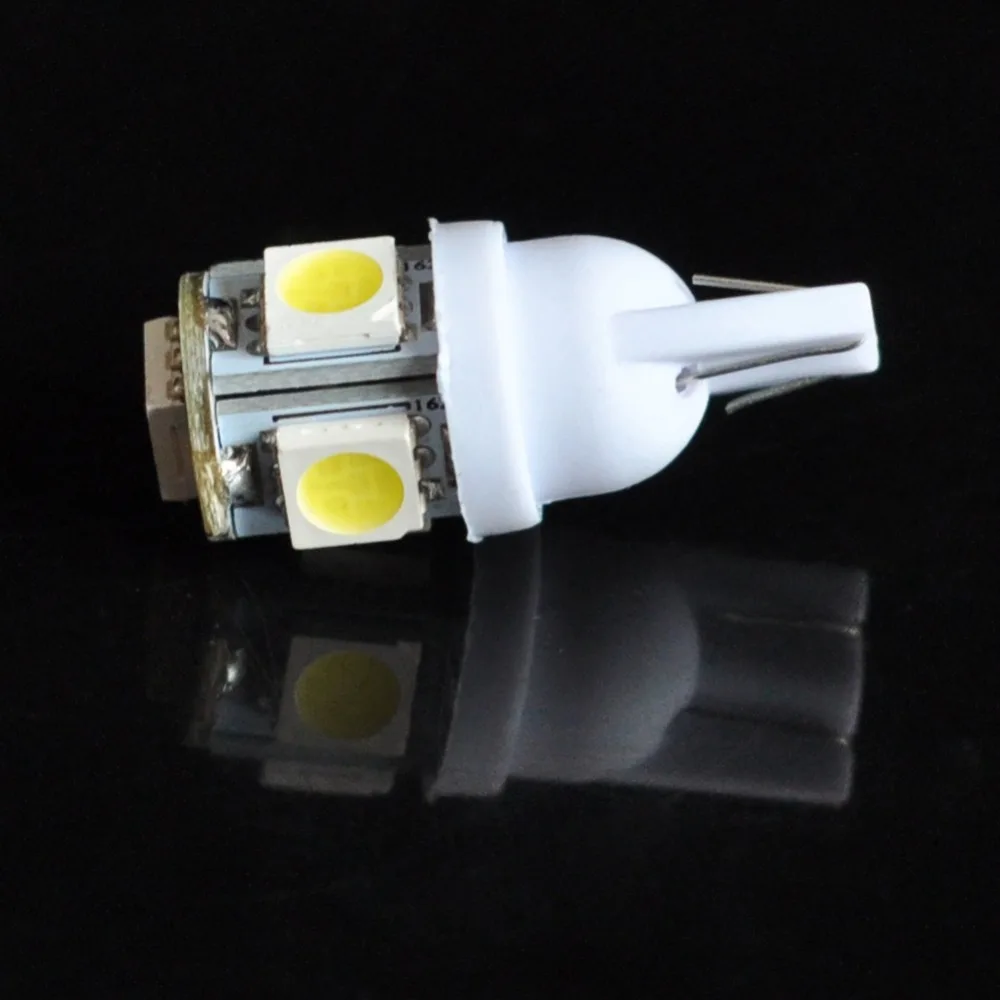 2 шт. светодиодный Автомобильные светодиодные лампы T10 LED W5W 168 194 2825 12 в 5050 Smd 5LED