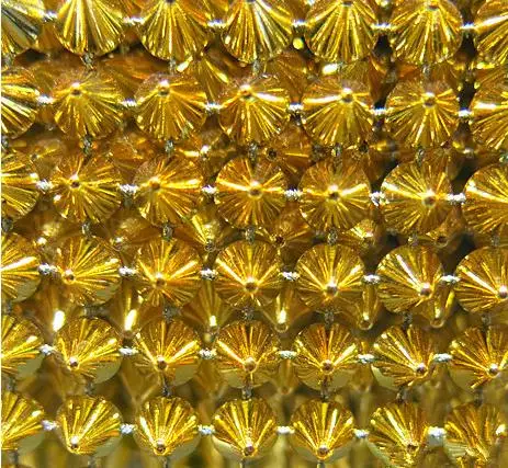Golden 14 ряд смешанных цветов красивые золотые шипы заклепки Форма Пластиковые Стразы сетка отделка сетчатая ткань для шитья Отделка 1 ярд одежда, сумки, обувь - Цвет: Golden