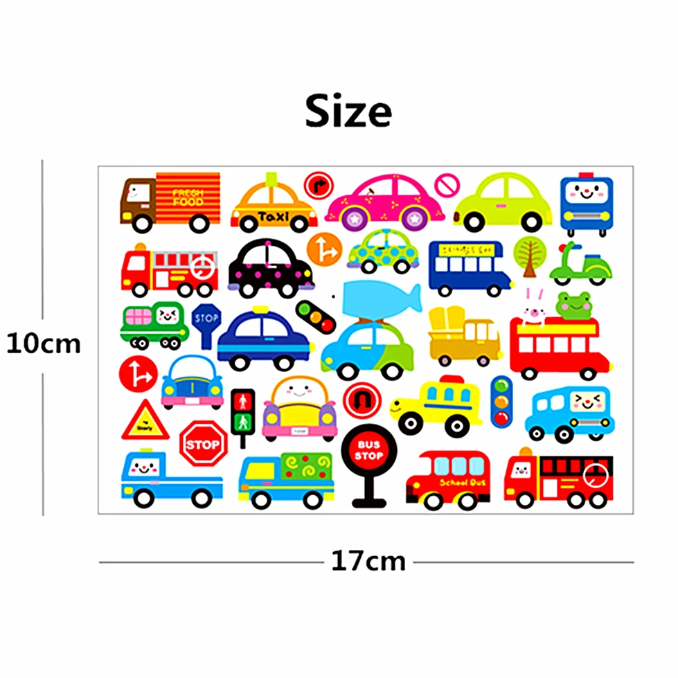 SHNAPIGN Мультяшные автомобили дети временные боди-арт флэш-тату наклейка s 17*10 см