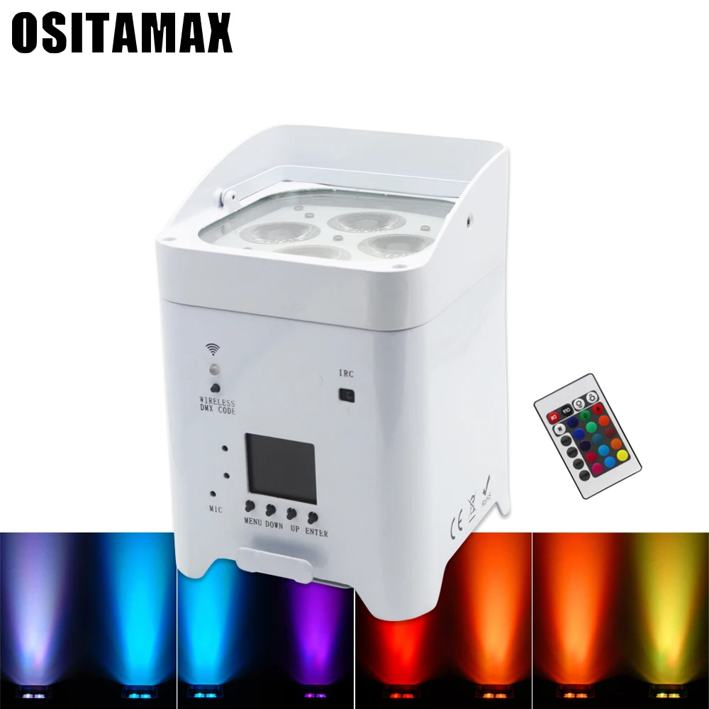 6 шт. 4x18 Вт led Par огни RGBW 6в1 RGBWA UV par dmx512 Дискотека профессиональный сценический dj
