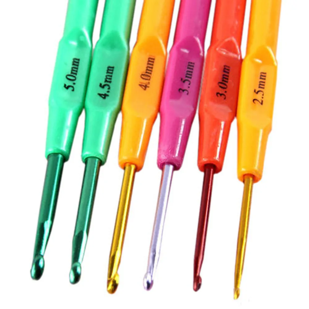 Новое поступление 6 шт красочные мягкие пластиковые ручки глинозема крючком