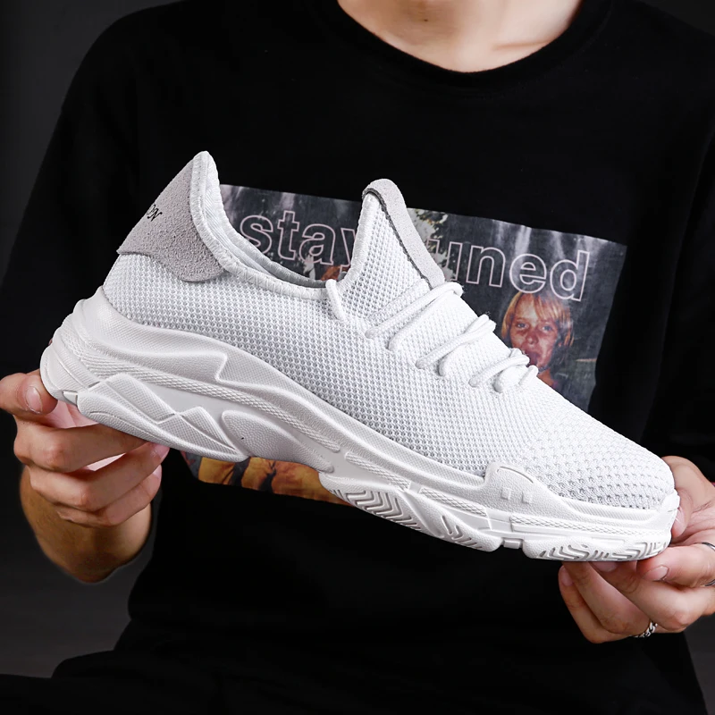 Summer mens Casual shoes sneakers Breathable mesh Shoes Light 2018 New Fahion outdoor Lightweight big size 39-46 | Обувь