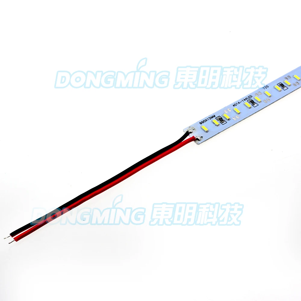 Высокояркий импортный чип 4014 SMD 144 LED DC 12V жесткий светодиодный светильник