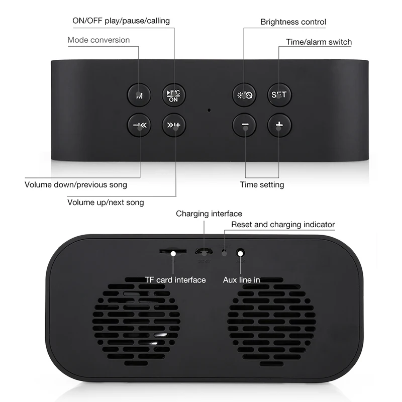 AEC BT501 портативный беспроводной bluetooth-динамик Колонка сабвуфер музыкальная
