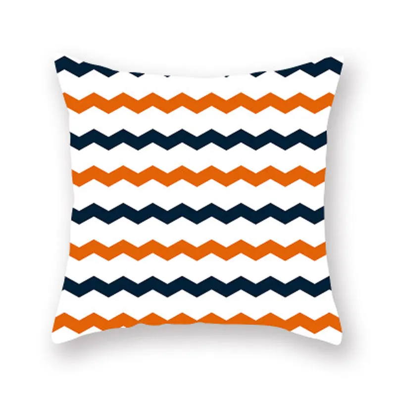New orange pumpkin geometric Halloween pillowcase digital printing car office sofa home decoration cushion cover pillow45*45cm | Дом и сад
