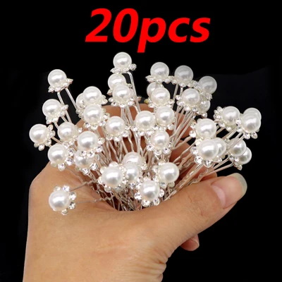 20pcs 5 шт. заколки для волос женские аксессуары для девочек свадебные шпильки для прически невесты ювелирные изделия заколки для волос заколка для волос - Цвет: 20pcs