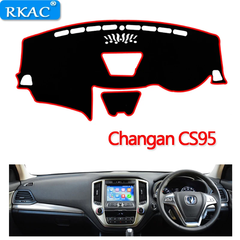

RKAC Fit For Changan CS95 Car Dashboard Pad MAT Instrument Platform Desk Avoid Light Mats Cover Sticker right steering wheel