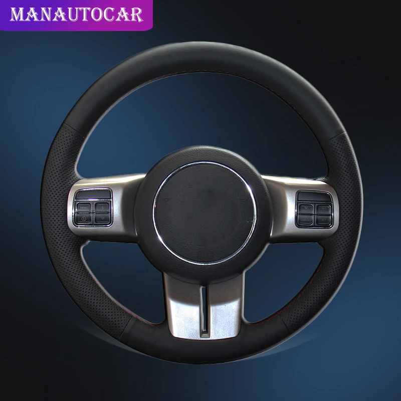Автомобильная оплетка на руль для Jeep Grand Cherokee 2011 2013 компас Wrangler Патриот 2016 авто