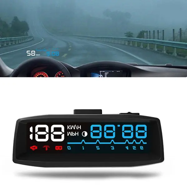 4F Car HUD Head-up Display Universal Auto Digital OBDII Overspeed Warning | Автомобили и мотоциклы