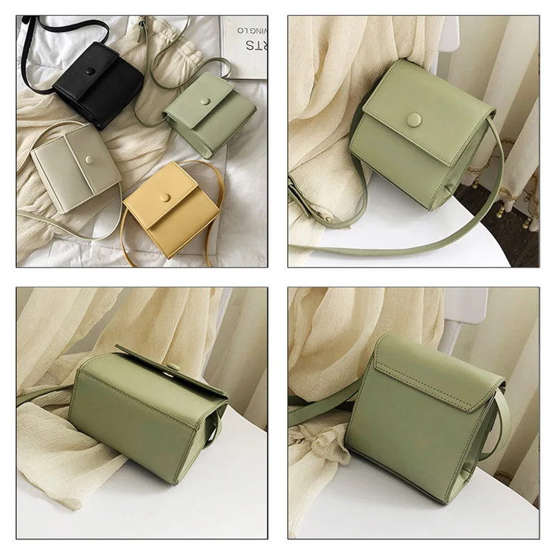 Женская сумка-мессенджер через плечо из искусственной кожи