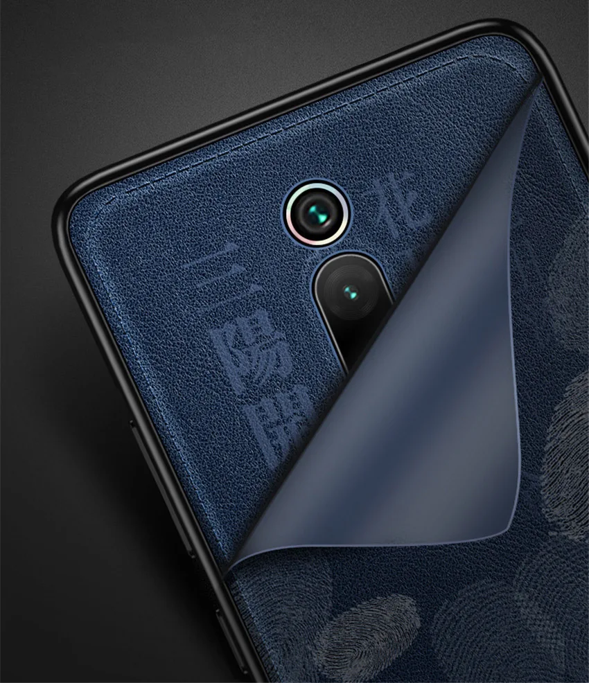 Тисненая кожа задняя крышка для Xiao mi redmi k20/redmi k20 pro/Xiaomi mi 9T Pro Чехол специальный китайский стиль из искусственной кожи чехол s Aixuan