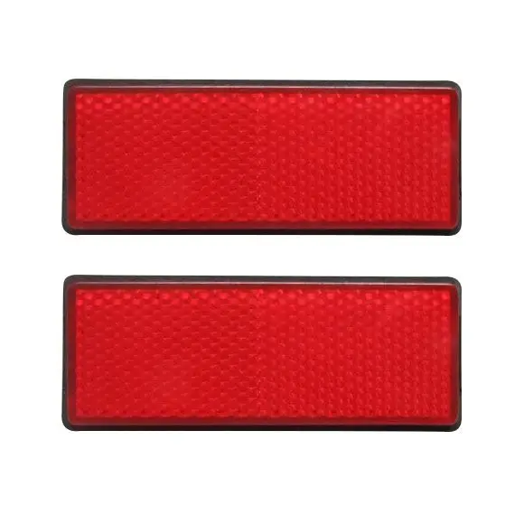 

rectangle red Reflectors Universal For Motorcycles ATV Bikes Dirt Bikes